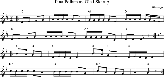Fina Polkan av Ola i Skarup