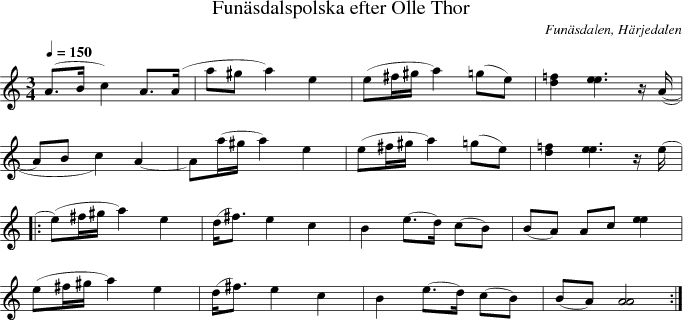 Funsdalspolska efter Olle Thor