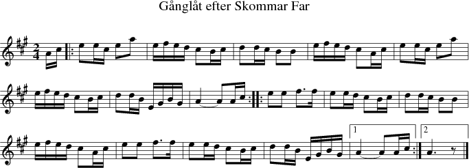 Gnglt efter Skommar Far