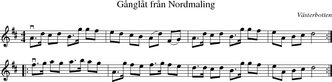 Gnglt frn Nordmaling