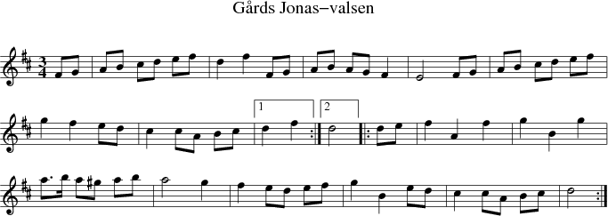 Grds Jonas-valsen