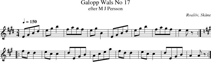 Galopp Wals No 17