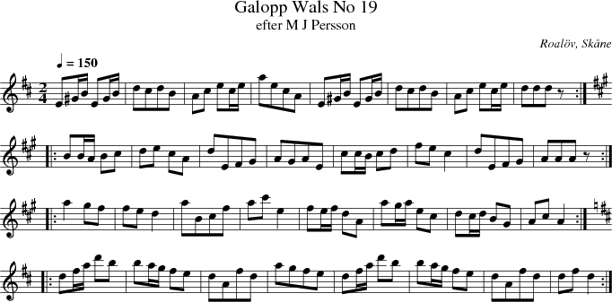 Galopp Wals No 19