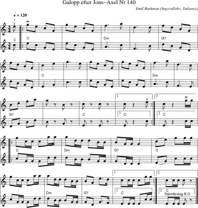 Galopp efter Jons-Axel Nr 140