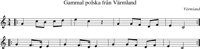 Gammal polska frn Vrmland