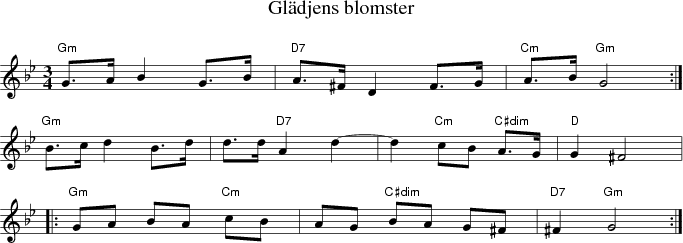 Gldjens blomster