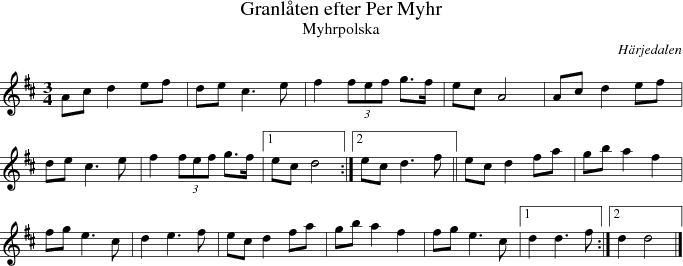 Granlten efter Per Myhr