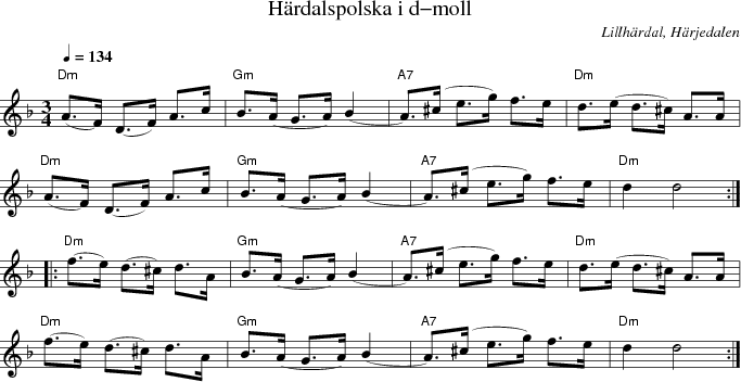 Hrdalspolska i d-moll