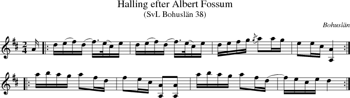 Halling efter Albert Fossum