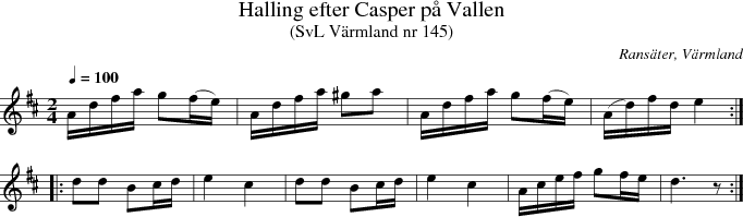 Halling efter Casper p Vallen