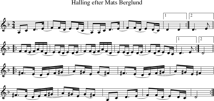 Halling efter Mats Berglund