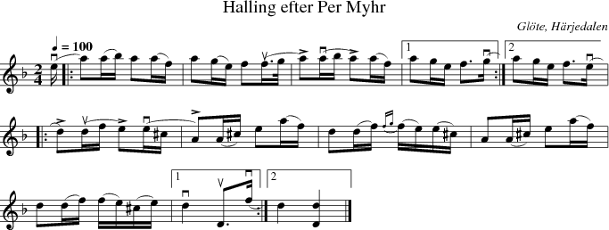 Halling efter Per Myhr