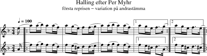 Halling efter Per Myhr