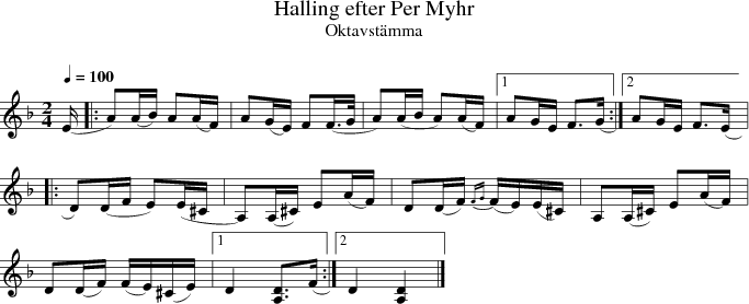 Halling efter Per Myhr 