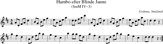 Hambo efter Blinde Janne
