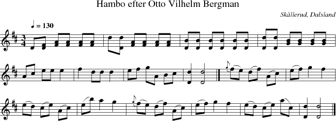 Hambo efter Otto Vilhelm Bergman