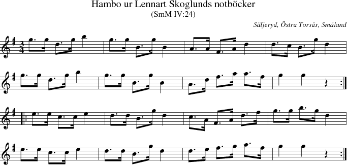 Hambo ur Lennart Skoglunds notb�cker