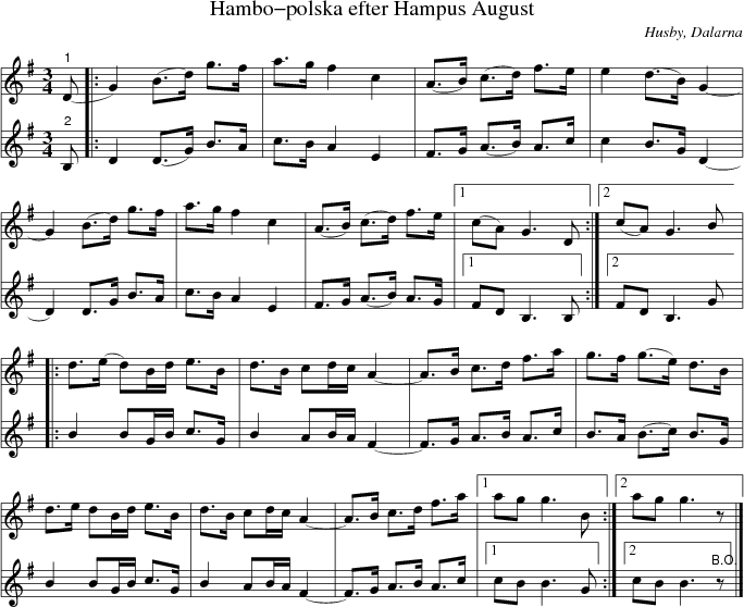 Hambo-polska efter Hampus August
