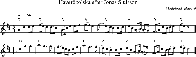 Haverpolska efter Jonas Sjulsson