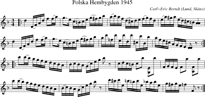 Hembygden 1945, Polska 