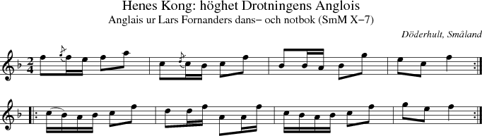 Henes Kong: hghet Drotningens Anglois