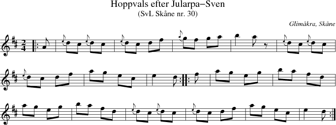 Hoppvals efter Jularpa-Sven