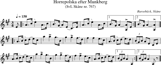 Horrepolska efter Munkberg 