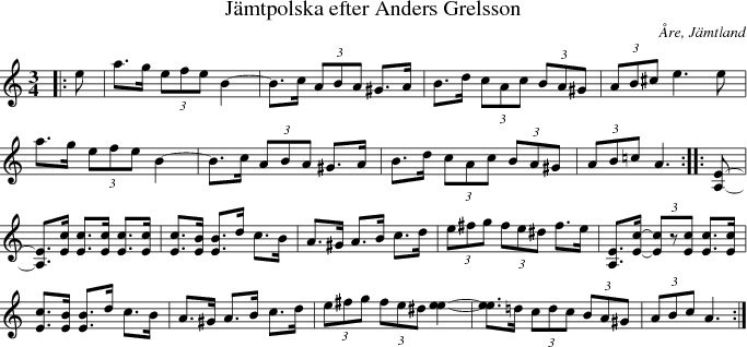 J�mtpolska efter Anders Grelsson