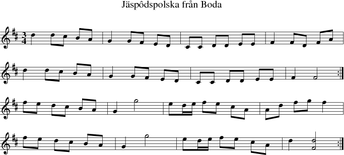 Jspdspolska frn Boda