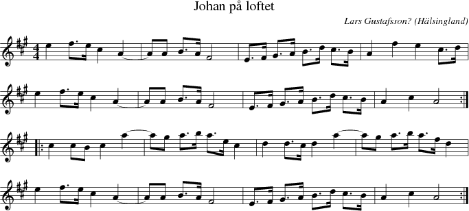 Johan p� loftet