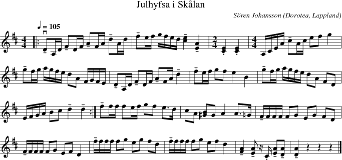 Julhyfsa i Sk�lan