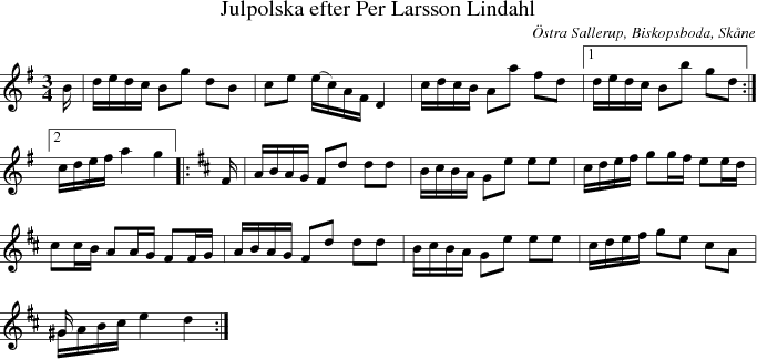 Julpolska efter Per Larsson Lindahl