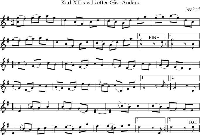 Karl XII:s vals efter Gs-Anders