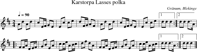 Karstorpa Lasses polka