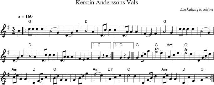 Kerstin Anderssons Vals