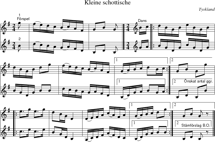 Kleine schottische