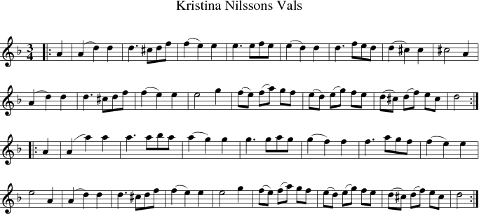 Kristina Nilssons Vals