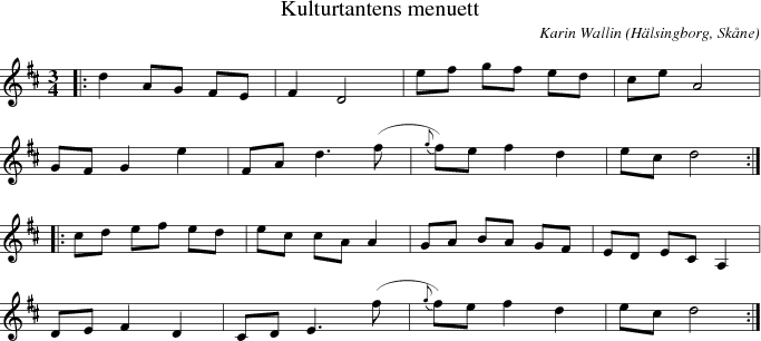 Kulturtantens menuett