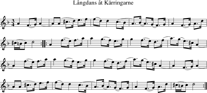 L�ngdans �t K�rringarne