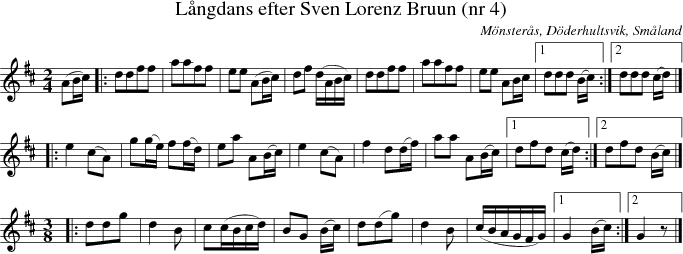 Lngdans efter Sven Lorenz Bruun (nr 4)