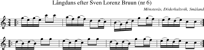 L�ngdans efter Sven Lorenz Bruun (nr 6)