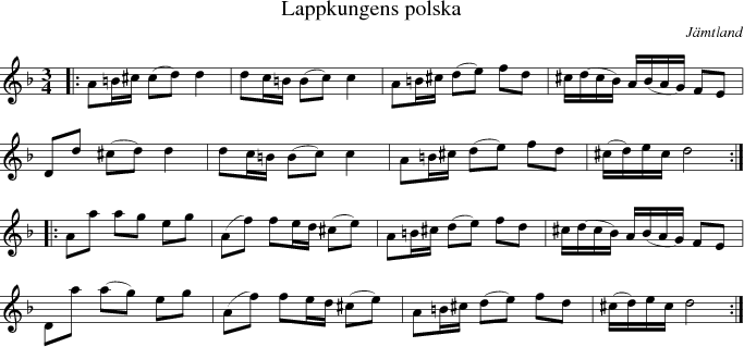 Lappkungens polska  