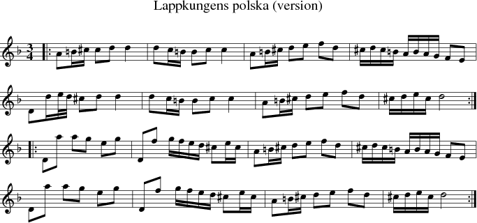 Lappkungens polska (version)