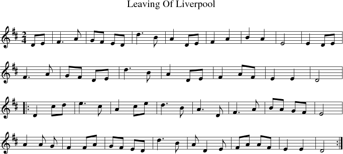 Leaving Of Liverpool