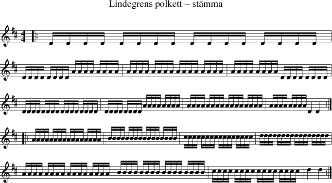 Lindegrens polkett - stmma