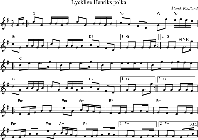 Lycklige Henriks polka