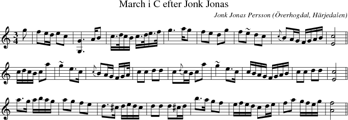 March i C efter Jonk Jonas