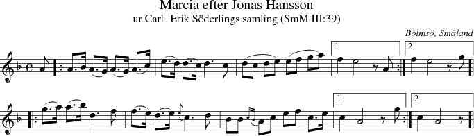 Marcia efter Jonas Hansson