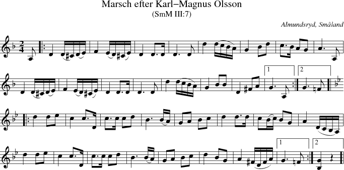 Marsch efter Karl-Magnus Olsson