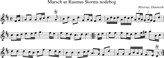 Marsch ur Rasmus Storms nodebog